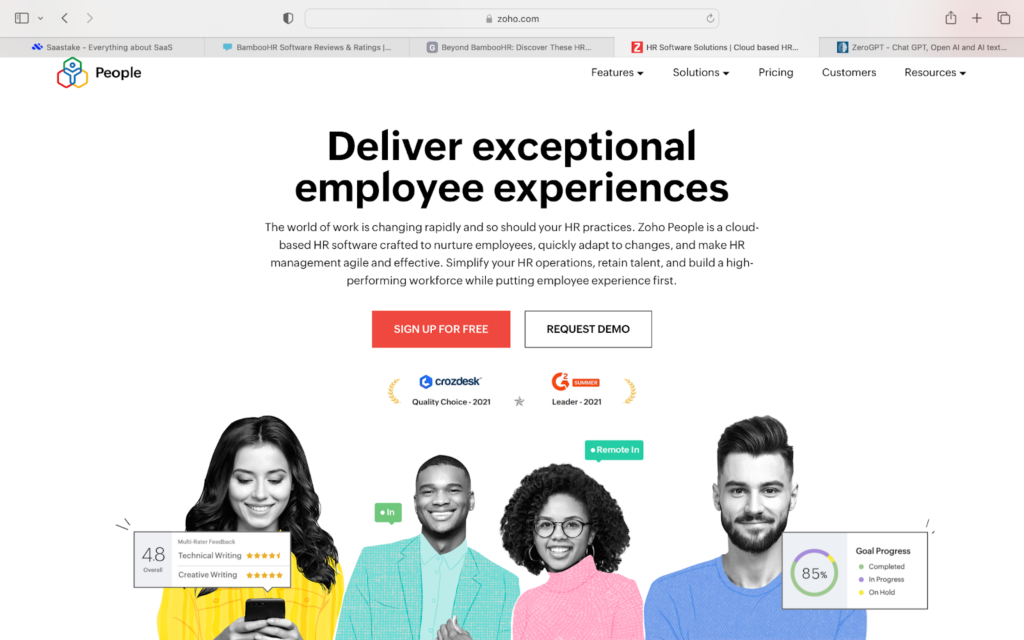 BambooHR Alternative - Zoho People