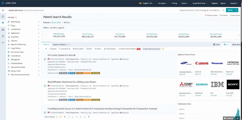 Patent scan- user review