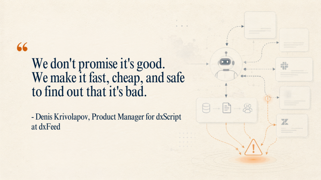 A snapshot of quote by Denis Krivolapov, Product Manager for dxScript at dxFeed