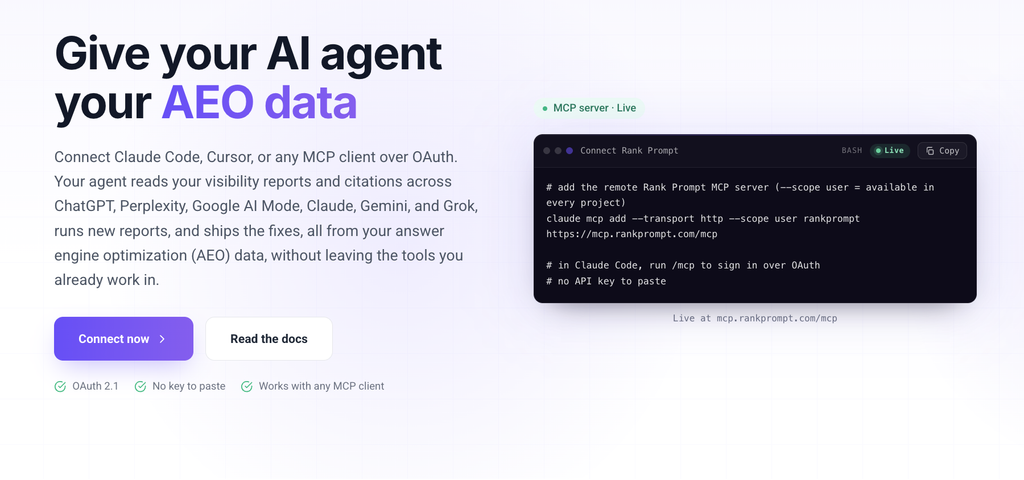 Rank prompt website page