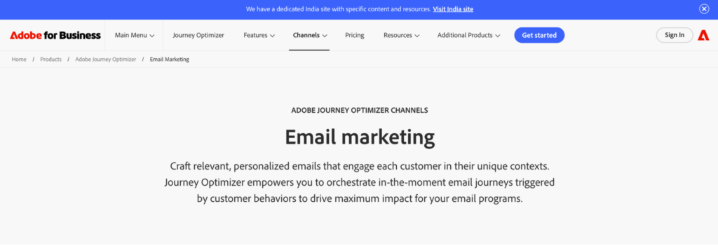 Adobe Journey Optimizer – Best for AI-Powered Offer Decisioning