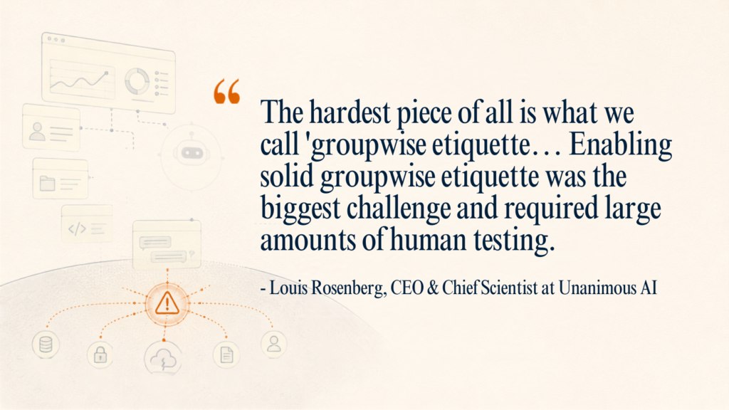Snapshot of author quote by Louis Rosenberg, Unanimous AI's CEO and chief scientist