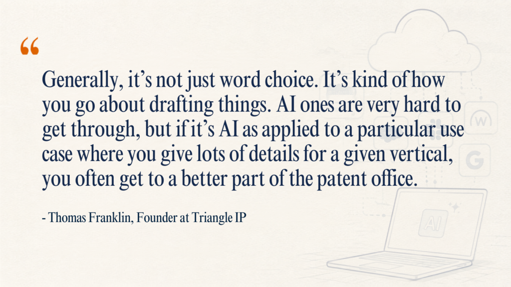 Snapshot of quote by Thomas Franklin, the founder of Triangle IP