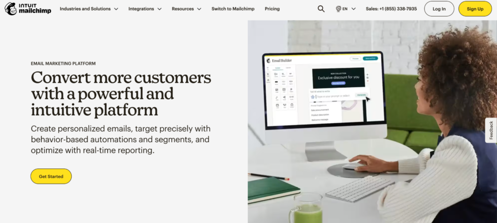 Mailchimp – Best for Small Businesses Ready to Use Predictive Marketing