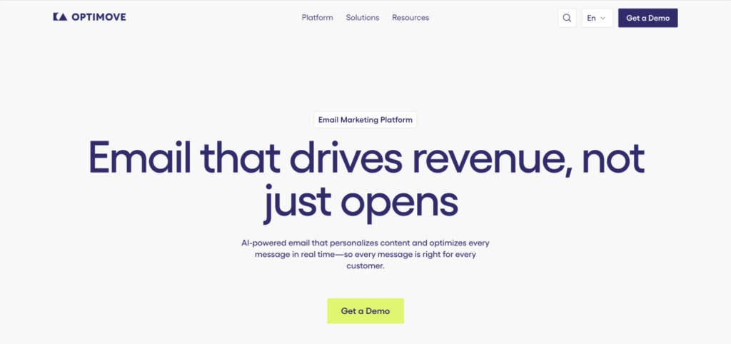 Optimove – Best for AI That Continuously Optimizes Email Decisions