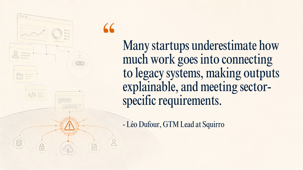 Interview quote by Léo Dufour, GTM Lead at Squirro