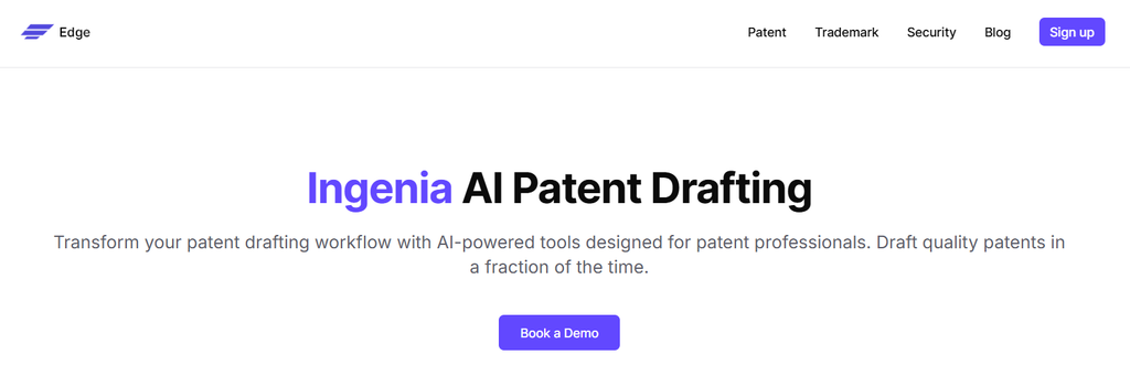 Snapshot of Ingenia website 