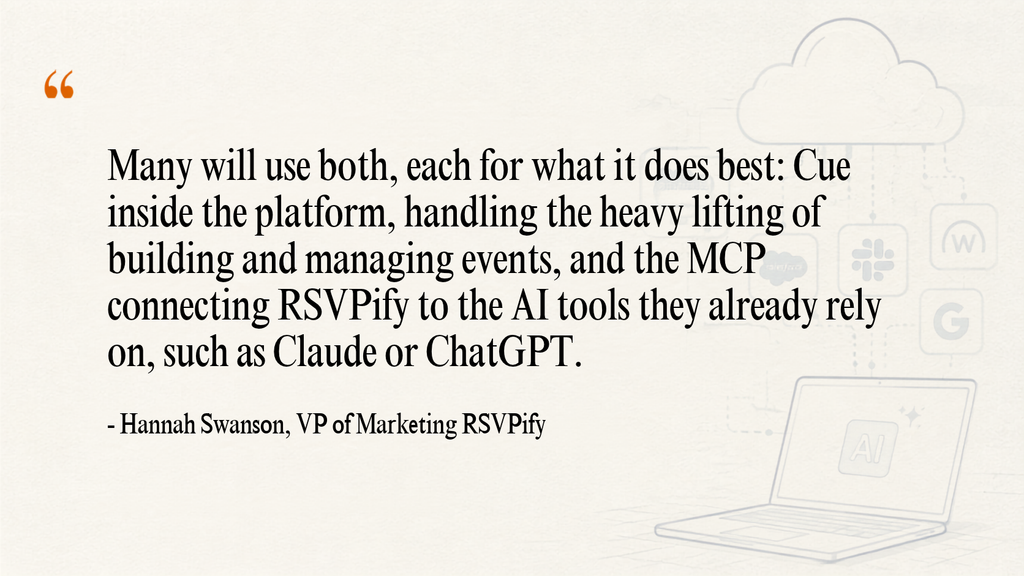 Interview quote by Hannah Swanson, RSVPify’s vice president of marketing