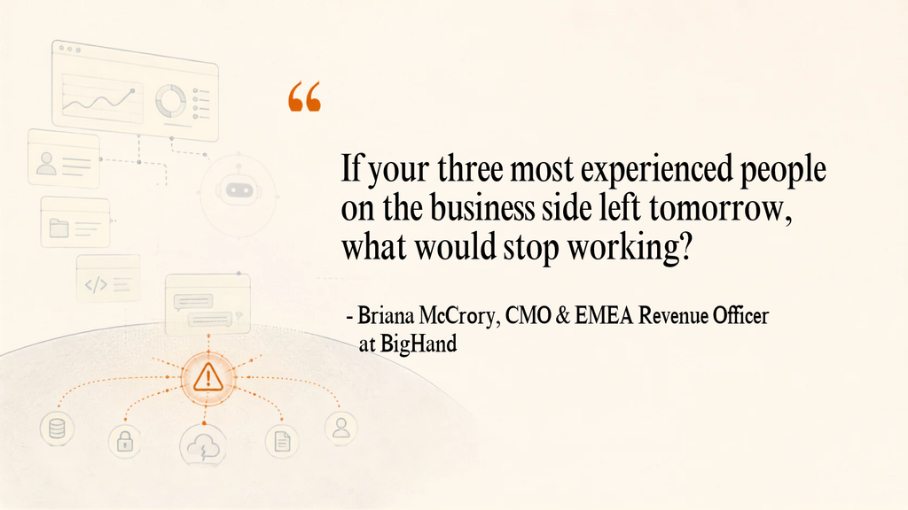 Interview quote by Briana McCrory, Chief Marketing Officer & EMEA Revenue Officer at BigHand